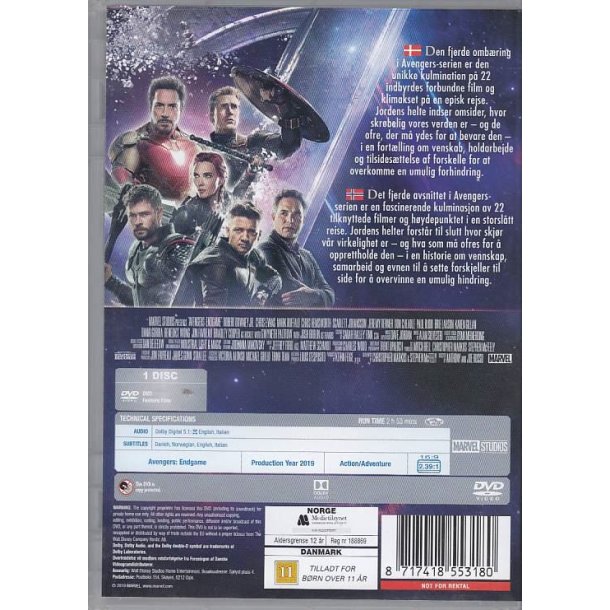 Avenger end game (DVD)