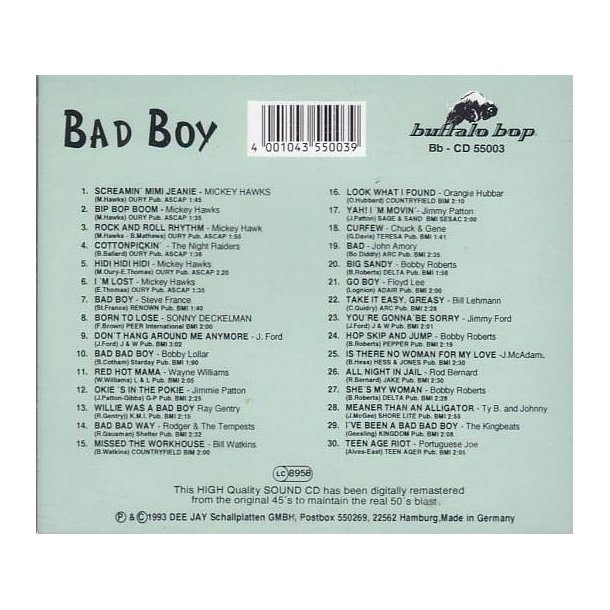 Bad Boy (CD)