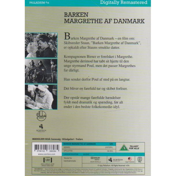 Barken Margrethe af Danmark (DVD)