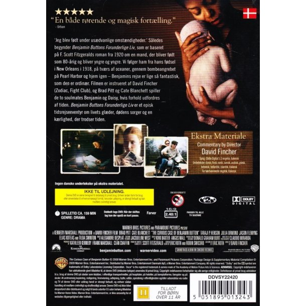 Benjamin Buttons forunderlige liv (DVD)