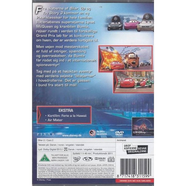 Biler 2 - Disney Pixar nr. 12 (DVD)