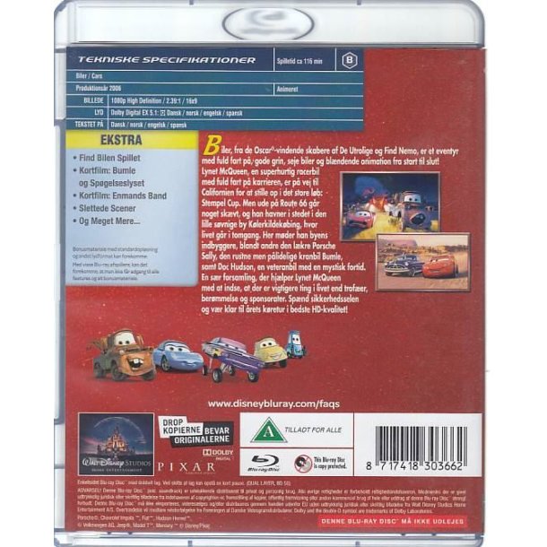 Biler - Disney Pixar nr. 7 (Blu-ray)