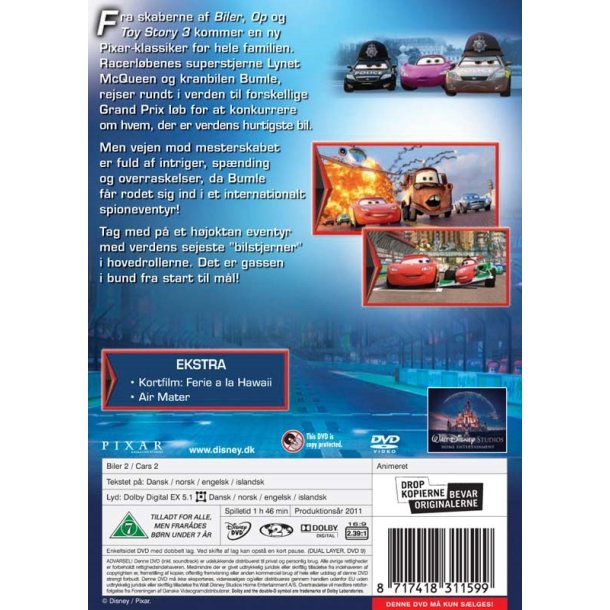 Biler 2 - Disney Pixar nr. 12 (DVD) 