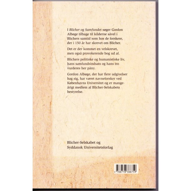 Blicher og samfundet (Bog)