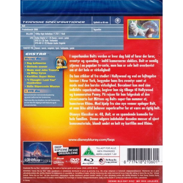 Bolt - Disney Klassikere nr. 48 (Blu-ray)
