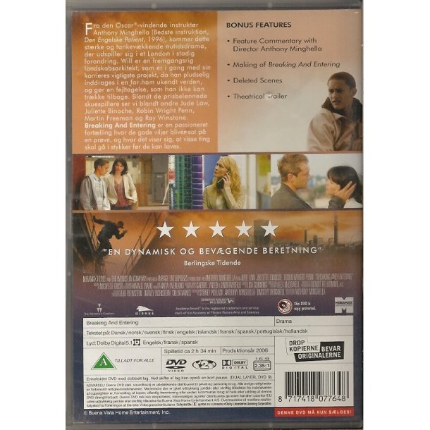 Breaking and entering (DVD)