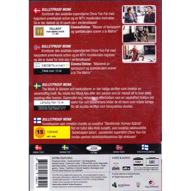 Bulletproof monk (DVD)