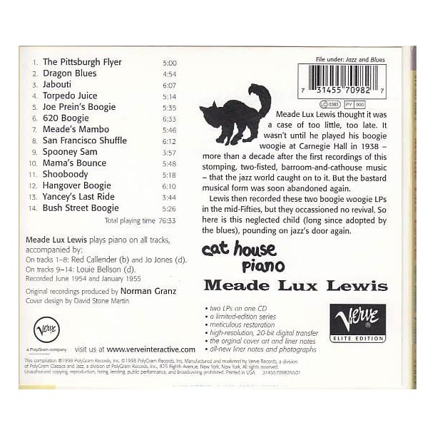 Cat house piano (CD)