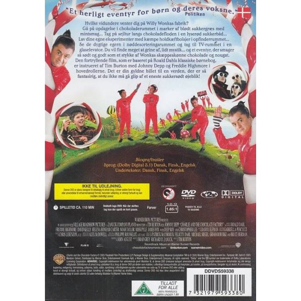 Charlie og Chokolade fabrikken (DVD)