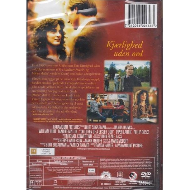 Children of a Lesser god (DVD)