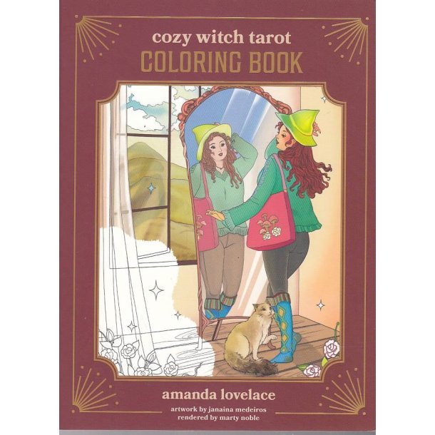 Cozy Witch Tarot Coloring Book (Bog)