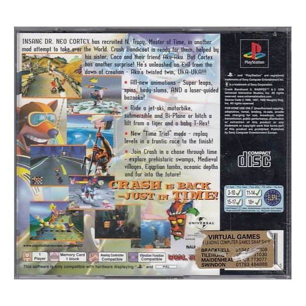 Crash Bandicoot 3 - Warped (Spil)