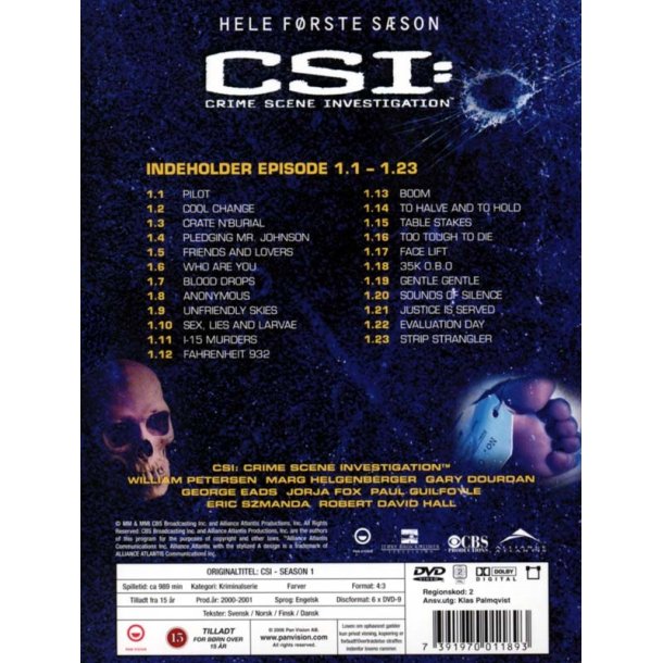 CSI - S�son 1 (DVD)