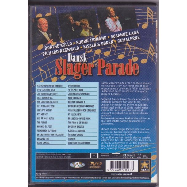 Dansk Slager parade (DVD)