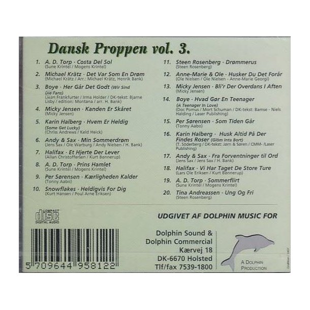 Danske Proppen Vol 3 (CD)