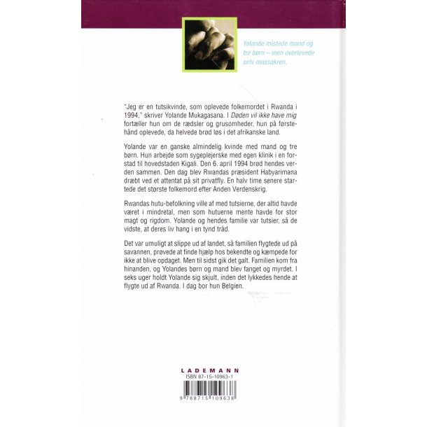 D�den vil ikke have mig (Bog)