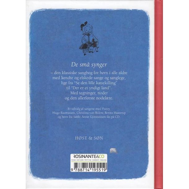 De sm� synger- 134 b�rnesange for de mindste (Bog)