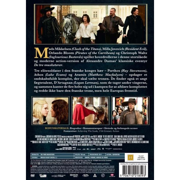 De tre musketerer (DVD)