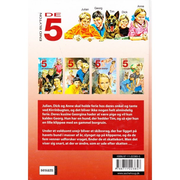 De 5 p� skatte�en - 1 (Bog)