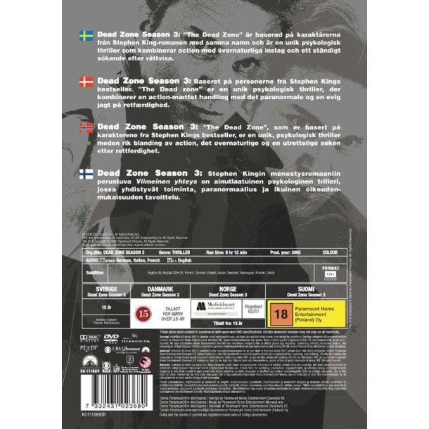 The Dead zone - S�son 3 (DVD)