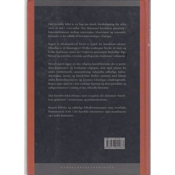 Den Barokke tekst (Bog)