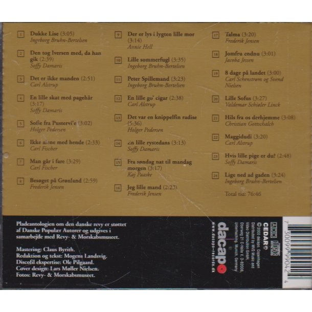 Den danske Revy 1920-1930 Vol. 1 (CD)