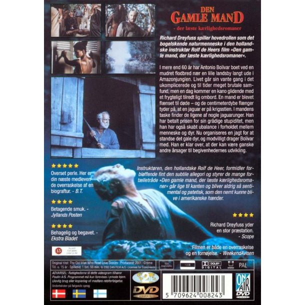Den gamle mand der l�ste k�rlighedsromaner (DVD)