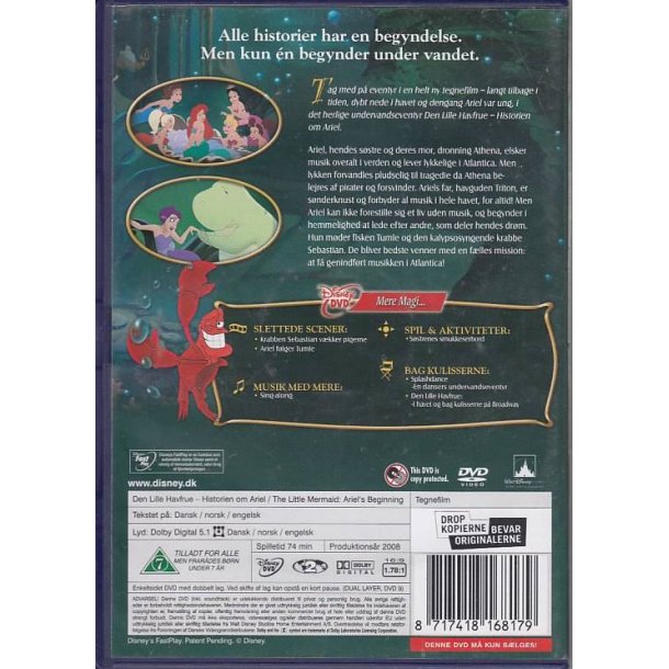 Den lille havfrue - Historien om Ariel (DVD)