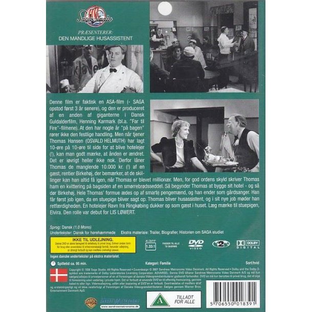 Den Mandlige husassistent (DVD)
