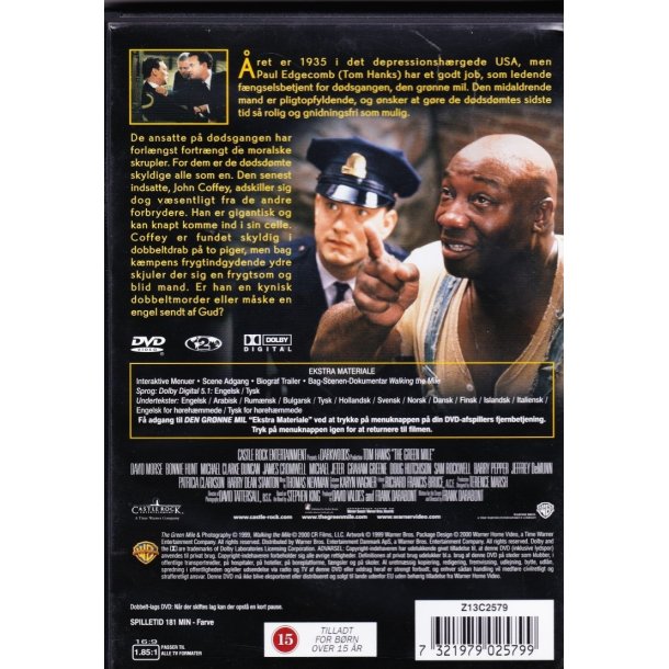 Den gr�nne mil (DVD)