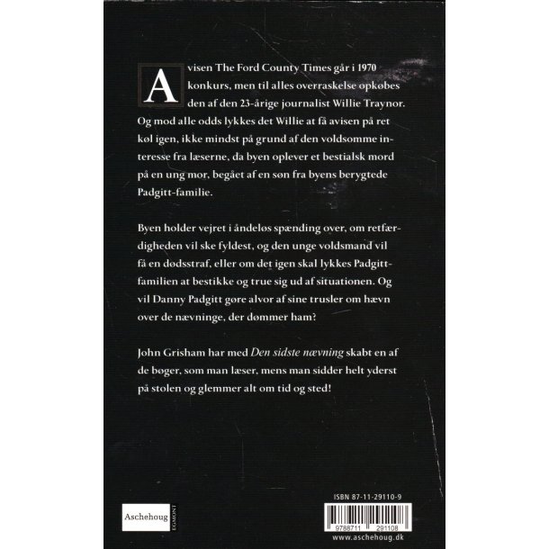 Den sidste n�vning (Bog)