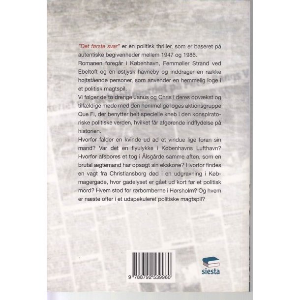 Det f�rste svar (Bog)