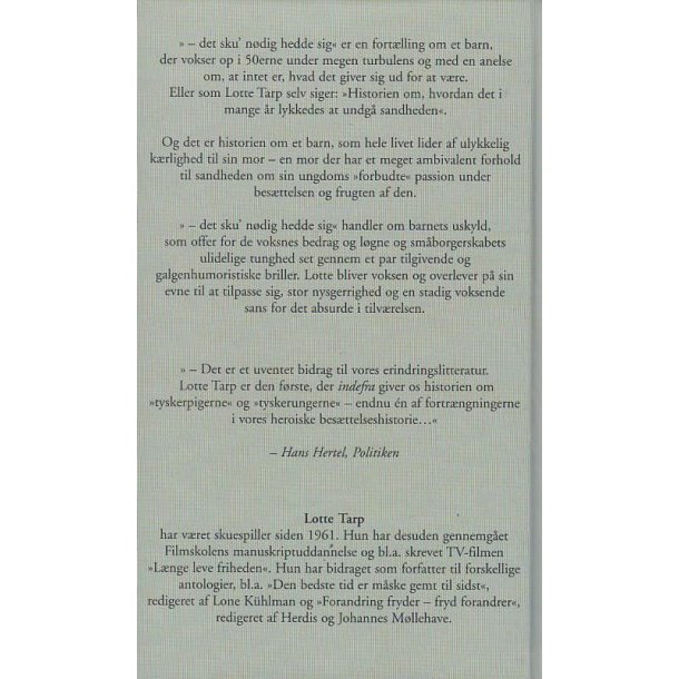 Det sku' n�dig hedde sig (Bog)