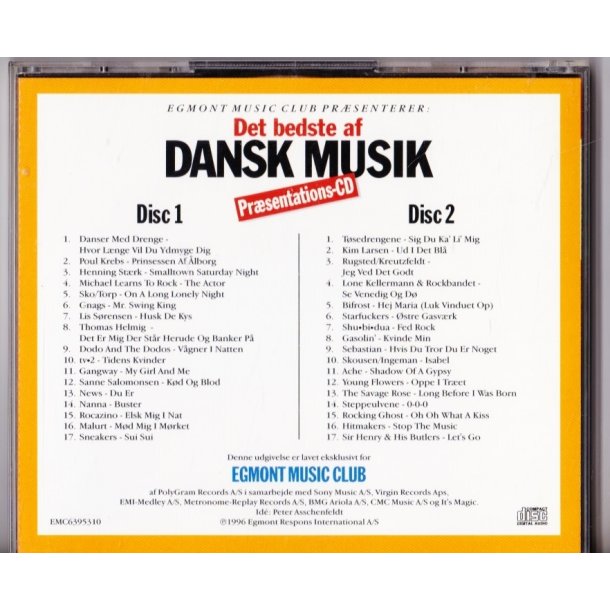 Det bedste af dansk musik  1963 - 1995 (CD)