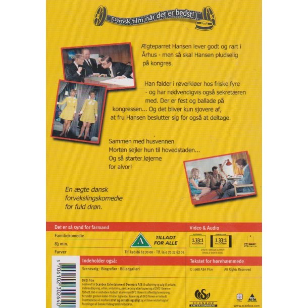 Det er s� synd for farmand (DVD)