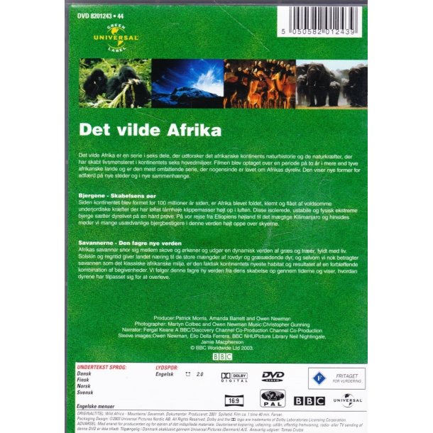 Det vilde Afrika (DVD)