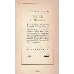 Tove Ditlevsen Digte i udvalg (Bog)