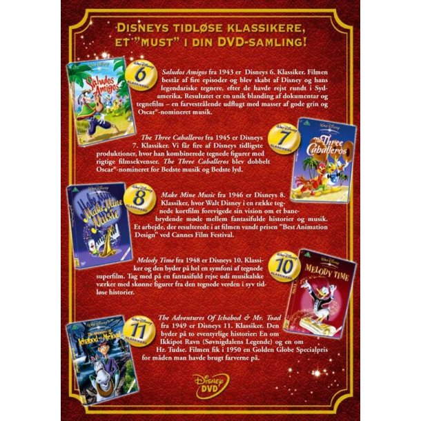 Walt Disney Samlebox med 5 Klassikere (DVD)