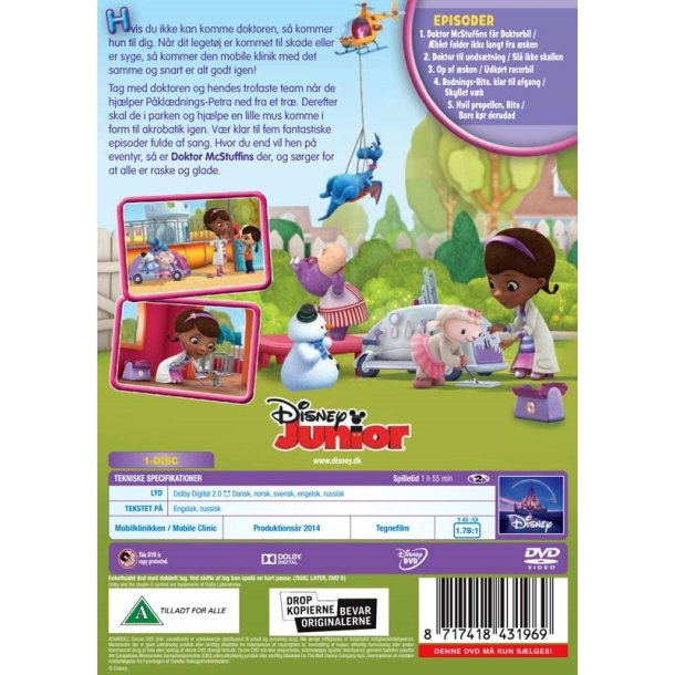 Doktor McStuffins - Mobil klinikken (DVD)