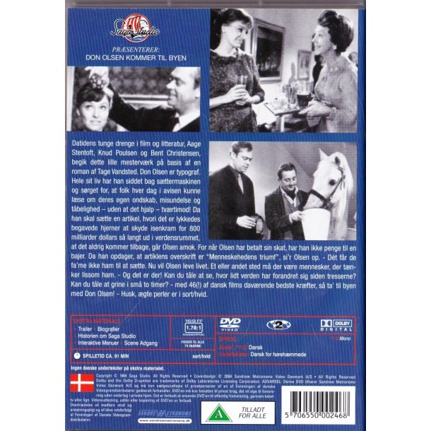Don Olsen kommer til byen (DVD)