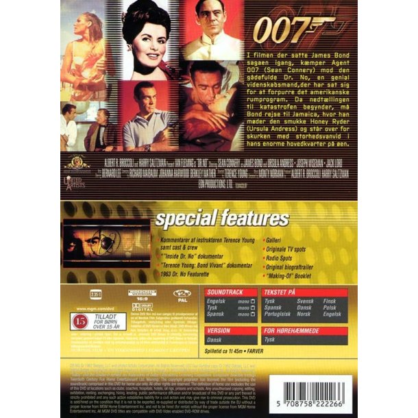 James Bond 007 - Dr. No - Mission drab (DVD)