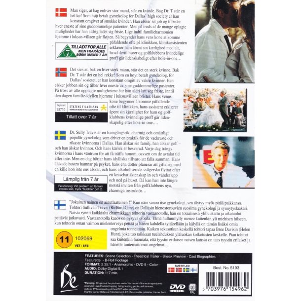 Dr. T and the women (DVD)