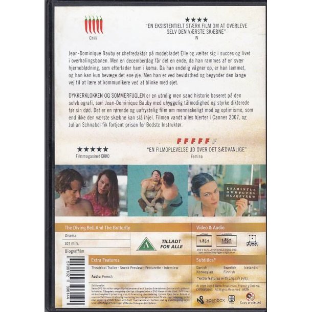 Dykkerklokken og sommerfuglen (DVD)