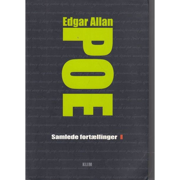 Edgar Allan Poe - Samlede fort�llinger 1 & 2 (Bog)