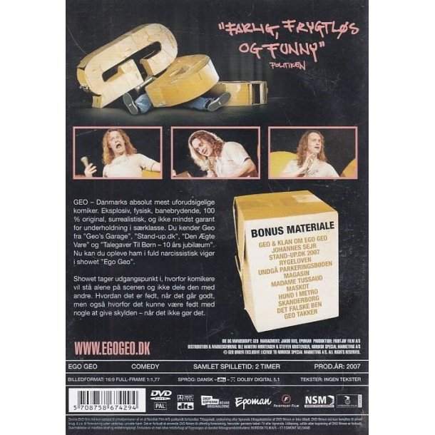 Ego Geo (DVD)