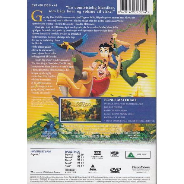 Vejen til El Dorado (DVD)
