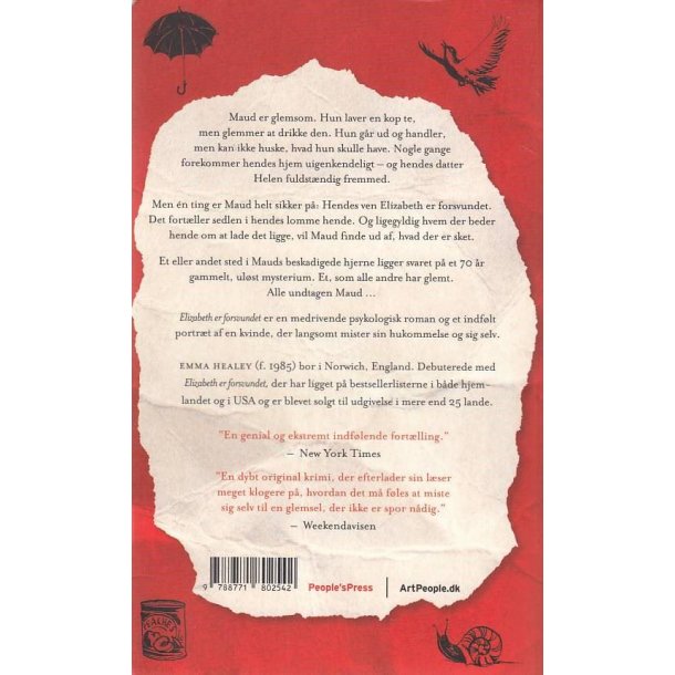 Elizabeth er forsvundet (Bog)