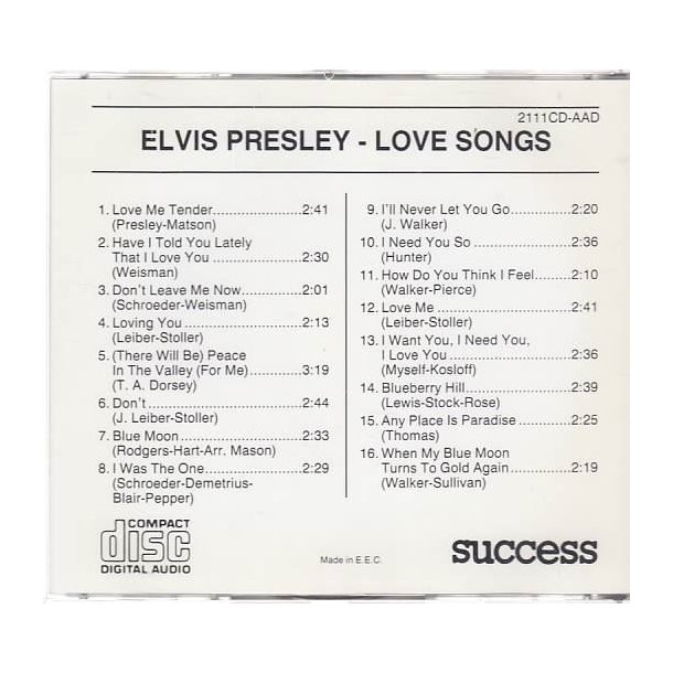 Love songs (CD)