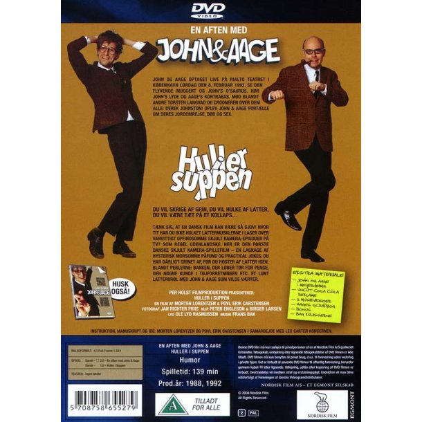 En aften med John & Aage - Huller i suppen (DVD)