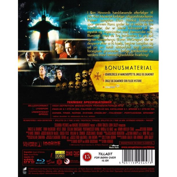Engle og d�moner (Blu-ray)